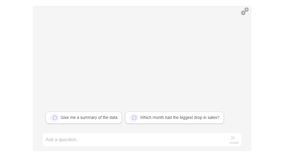 Conversation starters - chatPowerBI